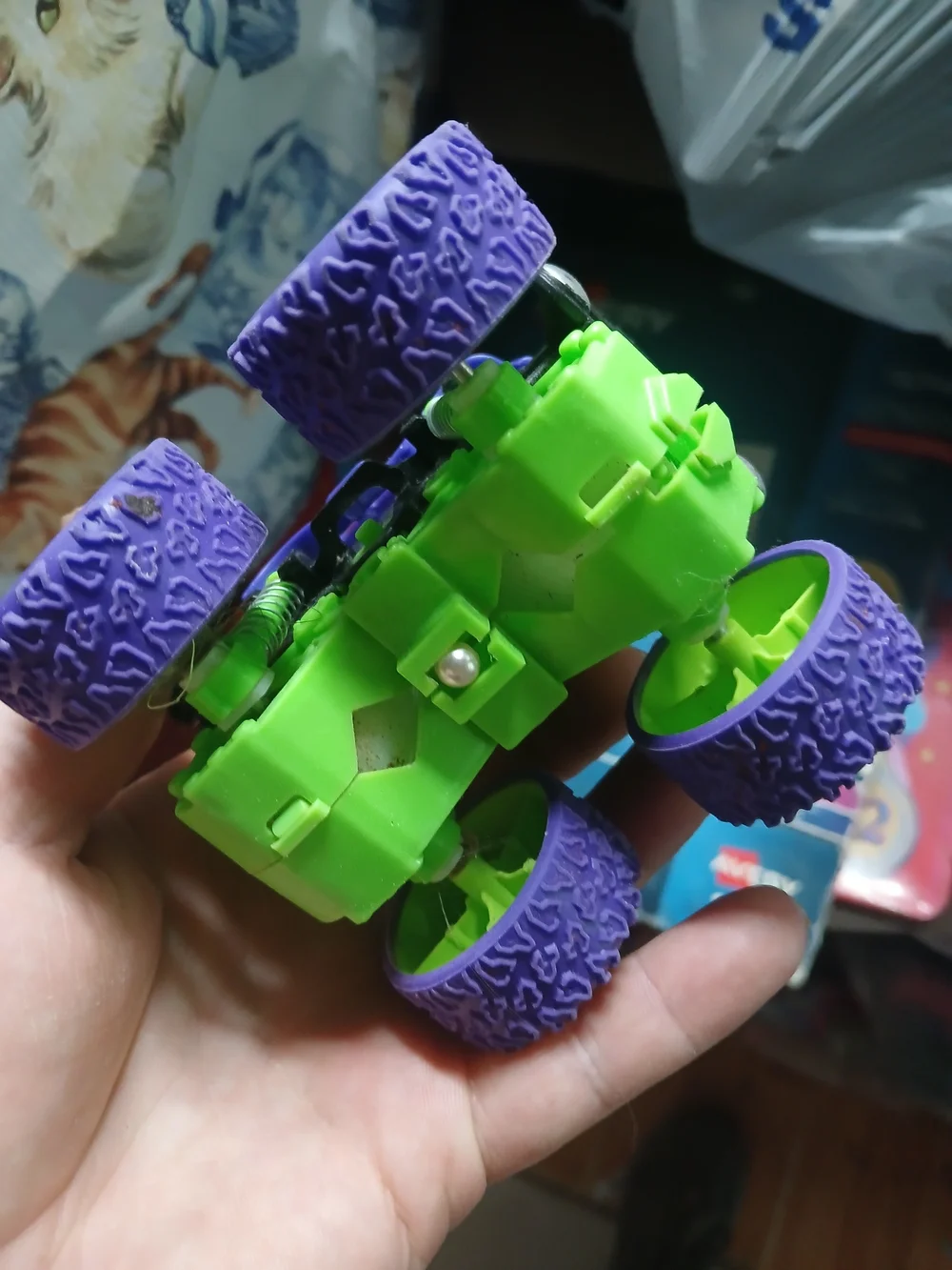 purple and green 